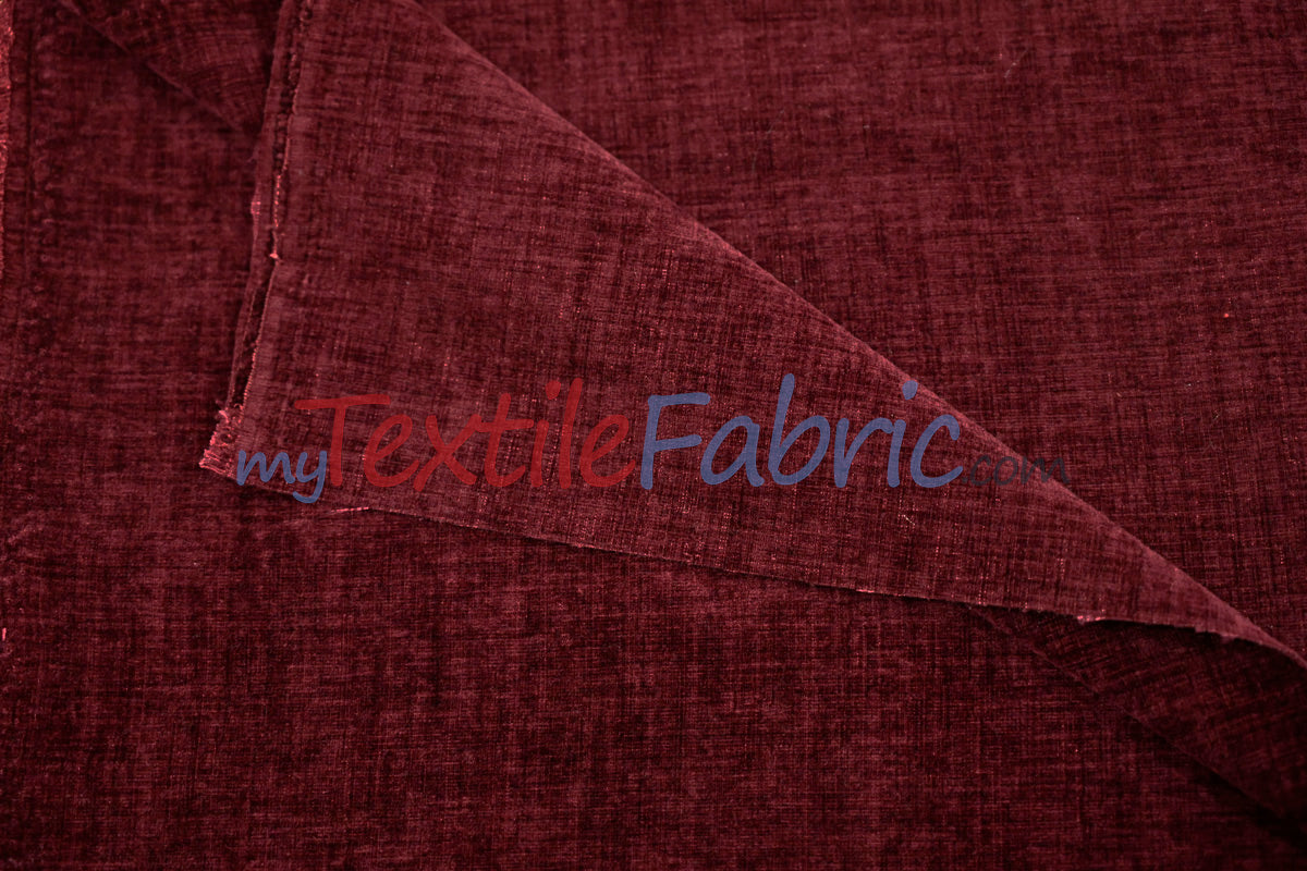 Chenille Fabric | 60" Wide | Ultra Soft Velvety Upholstery & Apparel Fabric