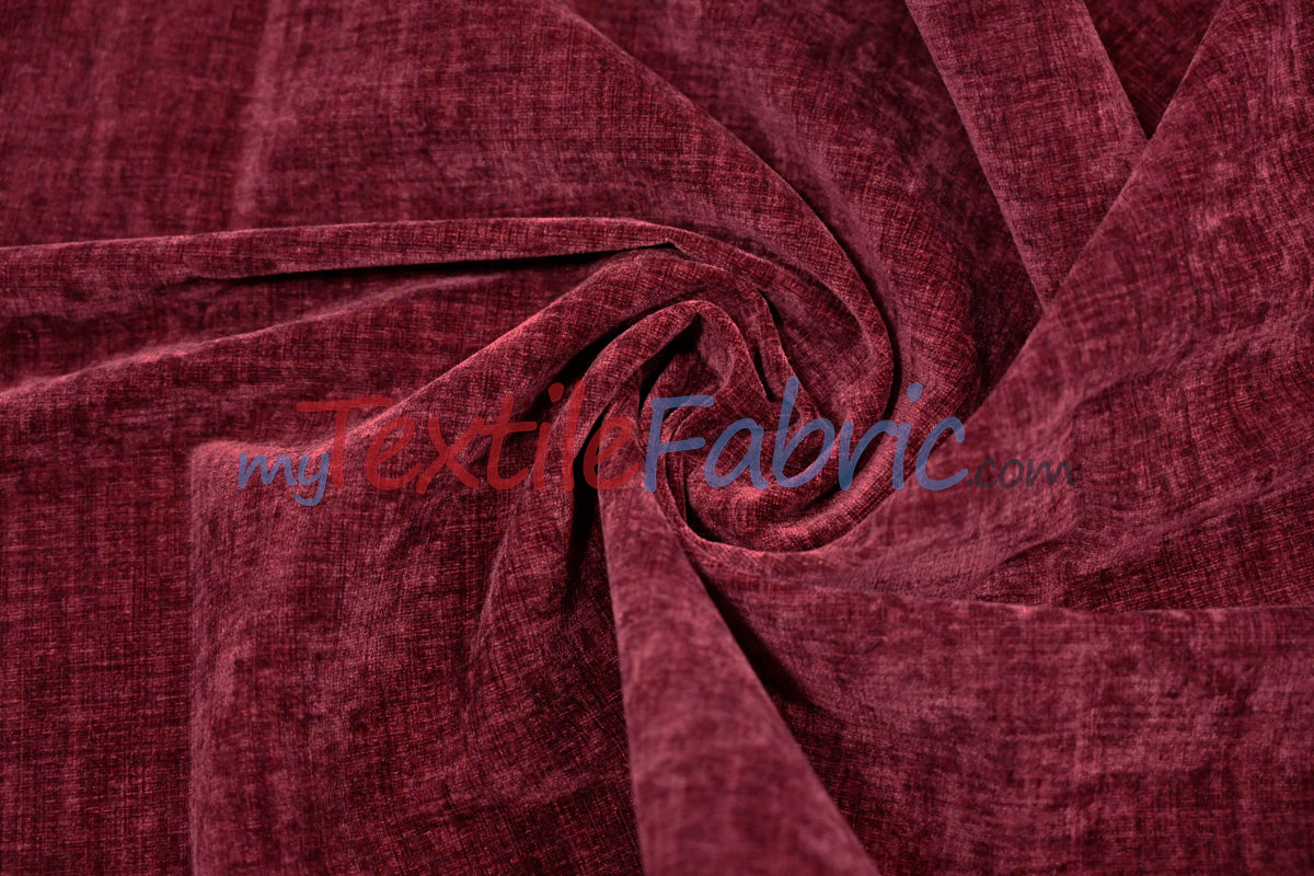 Chenille Fabric | 60" Wide | Ultra Soft Velvety Upholstery & Apparel Fabric