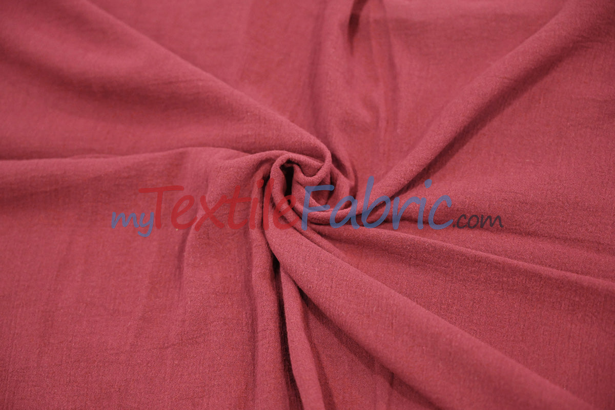 100% Cotton Gauze Fabric | Soft Lightweight Cotton Muslin | 48" Wide | Bolt Pricing | Multiple Colors