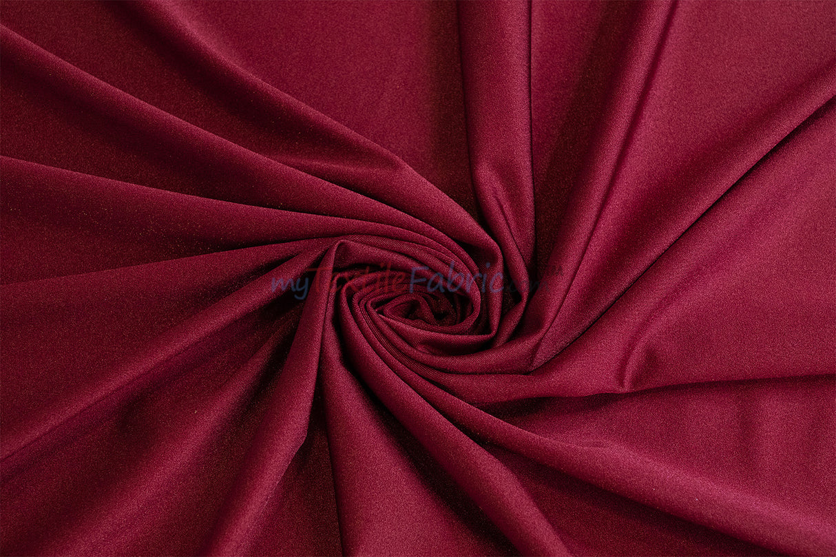 Nylon Spandex 4 Way Stretch Fabric | 60" Width | Great for Swimwear, Dancewear, Waterproof, Tablecloths, Chair Covers | Multiple Colors |