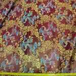 Load image into Gallery viewer, New Oriental Dragon Brocade | Chinese Oriental Dragon Brocade | 45&quot; Wide | Chinese Brocade Fabric | Fabric mytextilefabric Yards Burgundy 
