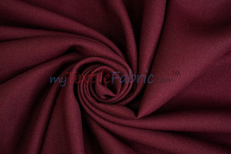 Polyester Crepe Fabric by the Yard | 100% Polyester | 60" Wide |