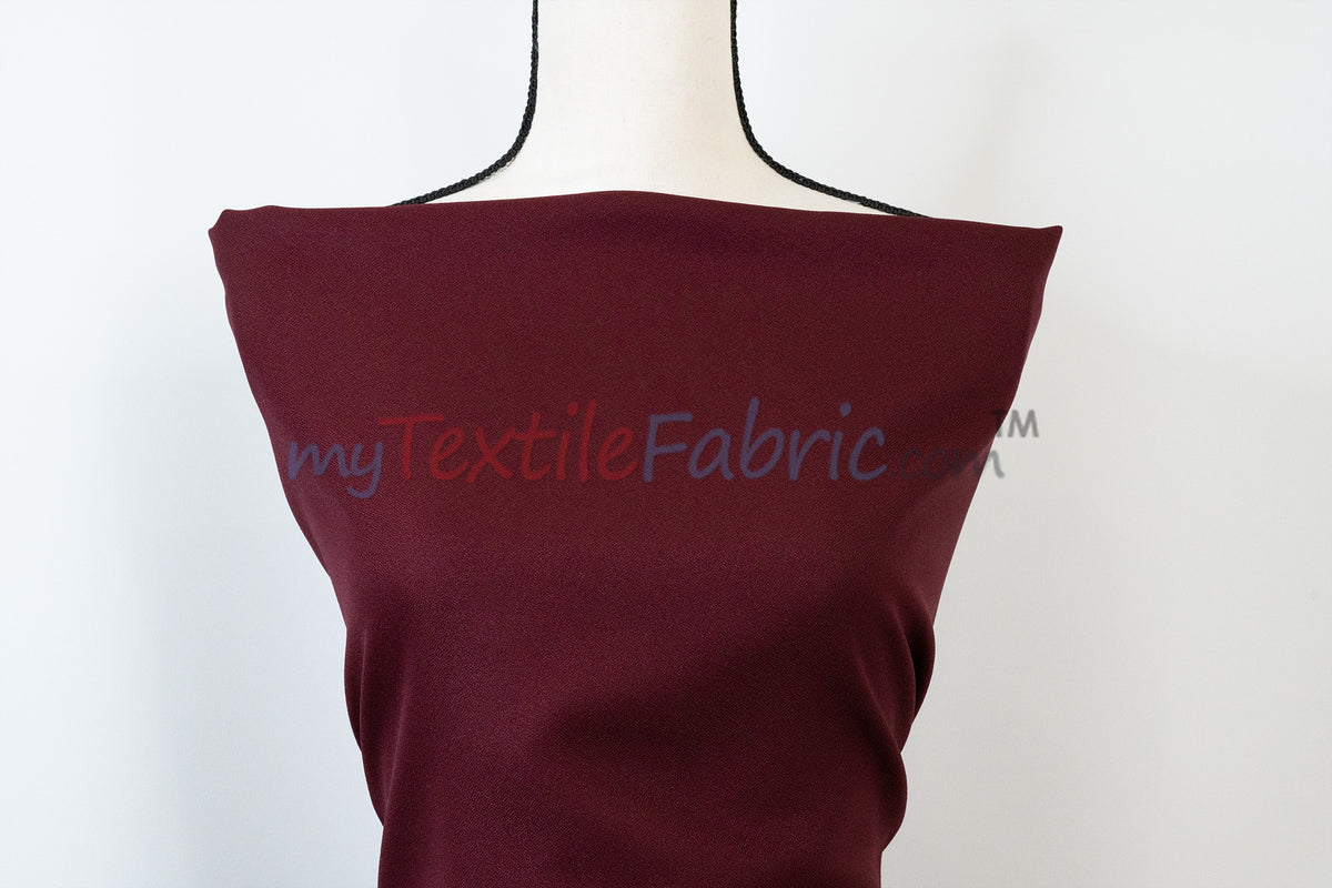 Polyester Crepe Fabric by the Yard | 100% Polyester | 60" Wide |