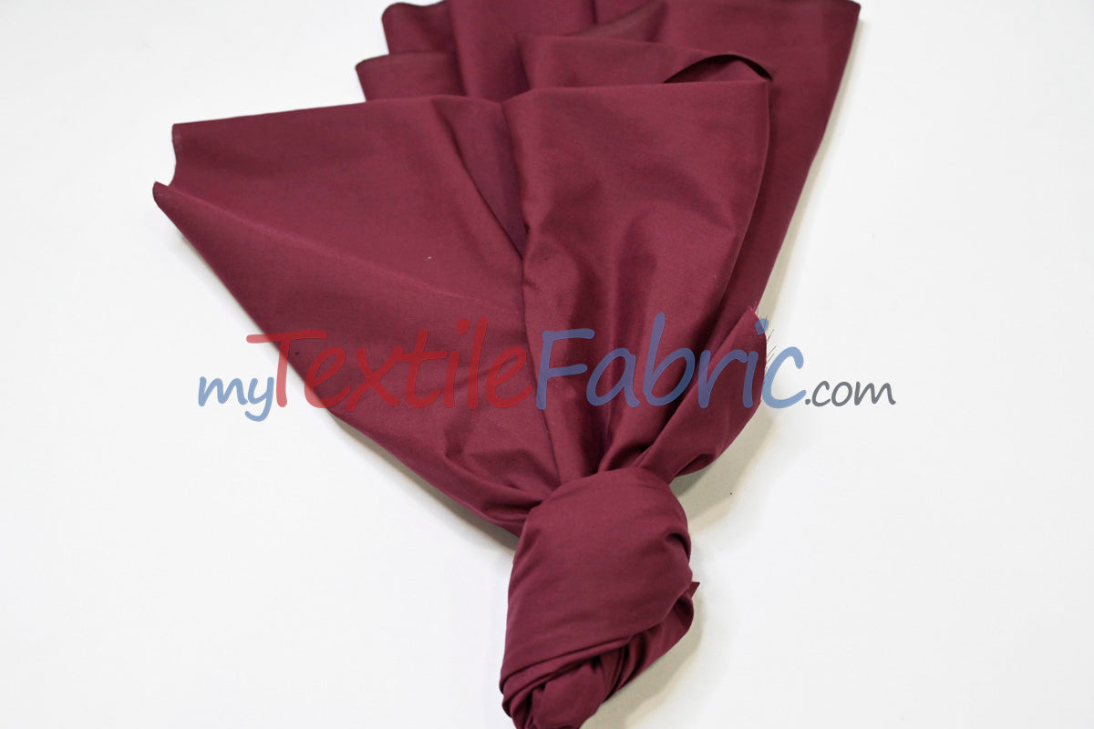 Polyester Cotton Broadcloth Fabric | 60" Wide | Solid Colors | Continuous Yards | Multiple Colors |