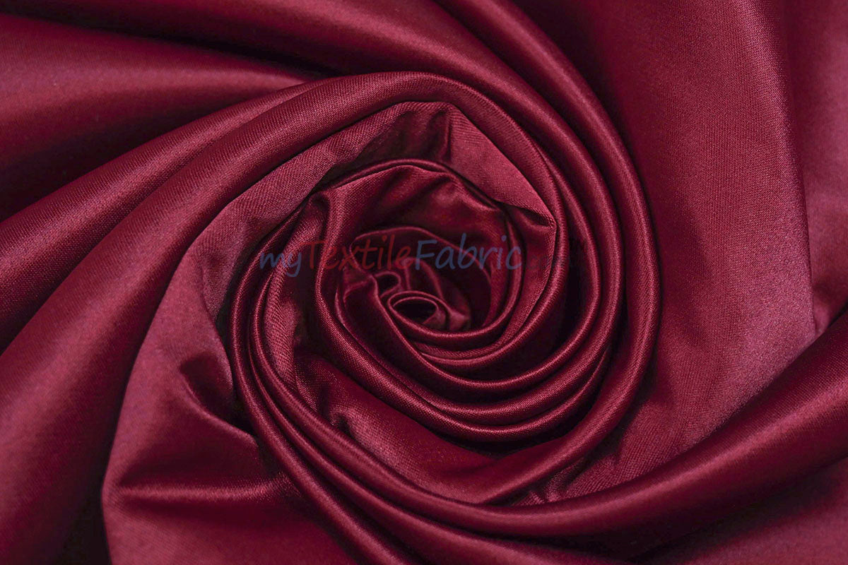 Lamour Satin Fabric | Polyester Matte Satin | Peau De Soie | 60" Wide | Wedding Dress, Tablecloth, Multiple Colors