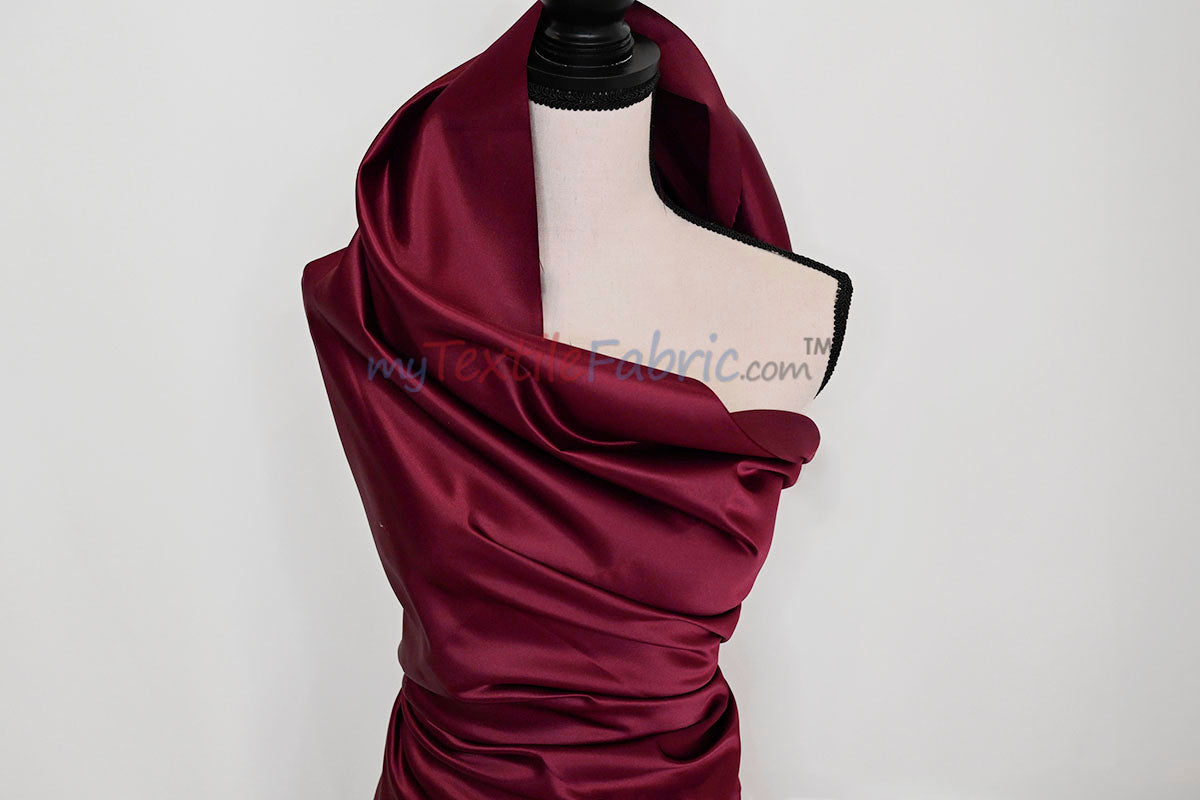 Lamour Satin Fabric | Polyester Matte Satin | Peau De Soie | 60" Wide | Wedding Dress, Tablecloth, Multiple Colors