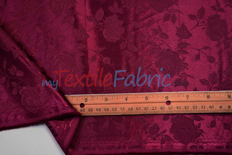 Satin Jacquard | Satin Flower Brocade | 60" Wide | Sold by the Continuous Yard |