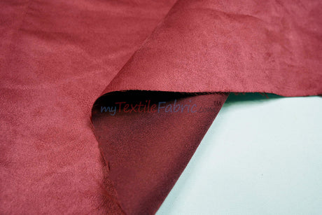 Suede Fabric | Microsuede | 40 Colors | 60" Wide | Faux Suede | Upholstery Weight, Tablecloth, Bags, Pouches, Cosplay, Costume | Continuous Yards |