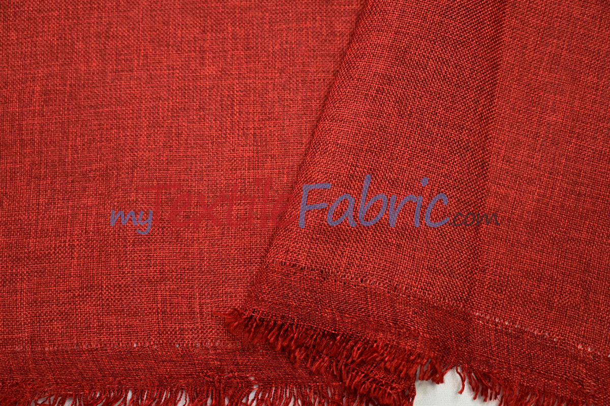 Vintage Linen Fabric | Imitation Burlap Fabric | 60" Wide | Faux Burlap | Vintage Rustic Natural Look Burlap | Washable Burlap Fabric for Decor |