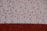 Swirl Organza Fabric | Embroidered Swirl Sheer | 54" Wide | Multiple Colors |