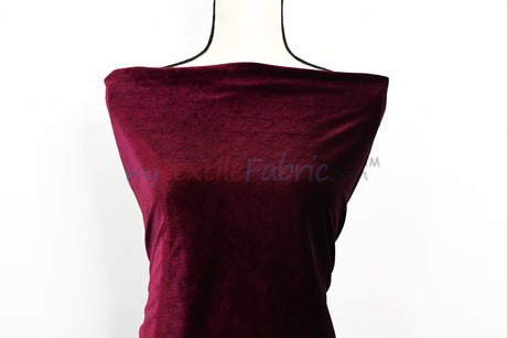Soft and Plush Stretch Velvet Fabric | Stretch Velvet Spandex | 58" Wide | Spandex Velour for Apparel, Costume, Cosplay, Drapes |