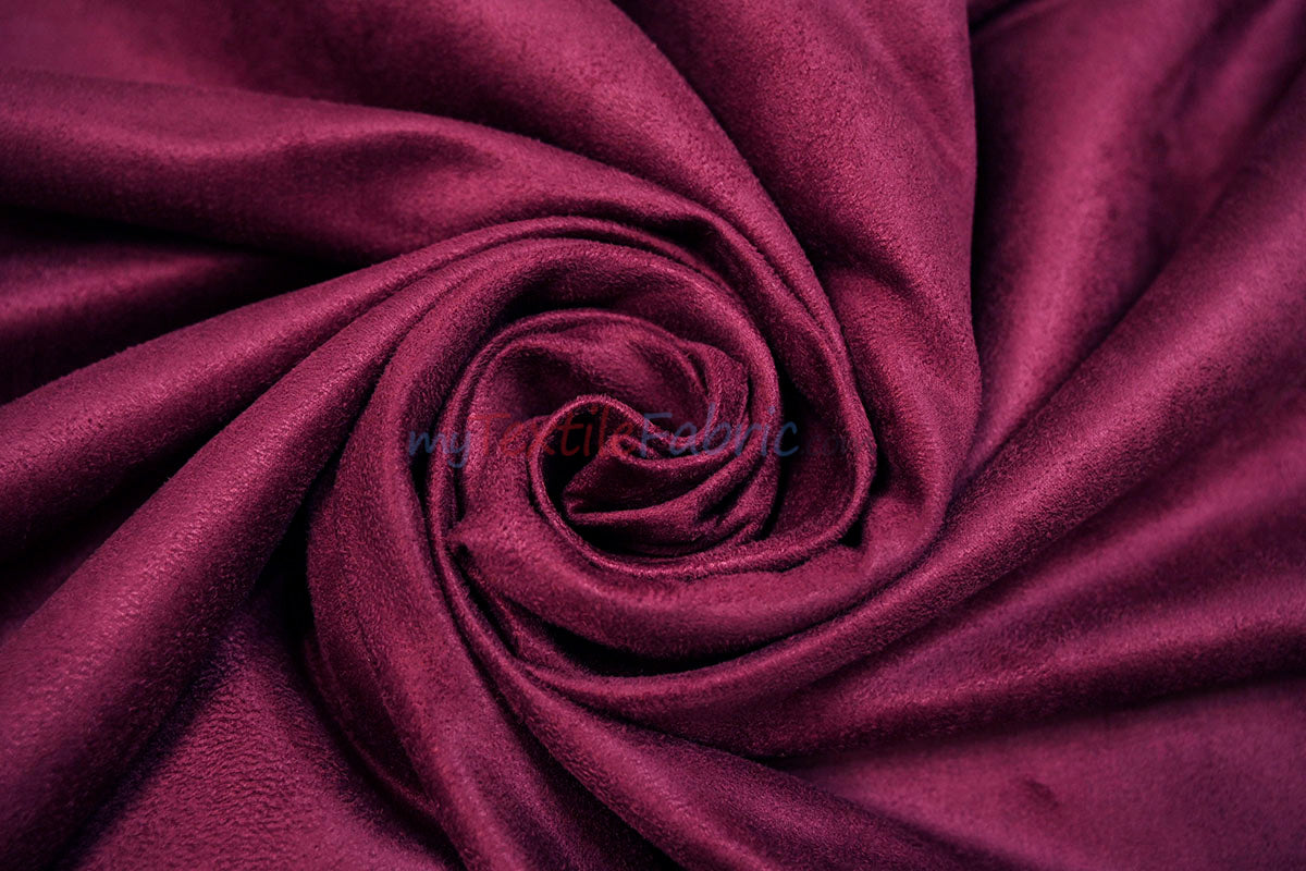 Suede Fabric | Microsuede | 40 Colors | 60" Wide | Faux Suede | Upholstery Weight, Tablecloth, Bags, Pouches, Cosplay, Costume | Continuous Yards |