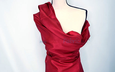 Stretch Taffeta Fabric | 60" Wide | Multiple Solid Colors | Continuous Yards | Costumes, Apparel, Cosplay, Designs | MTF Quality |
