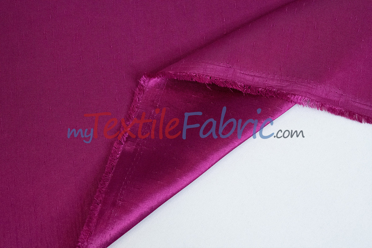 Shantung Satin Fabric | Satin Dupioni Silk Fabric | 60" Wide | Multiple Colors | Yards & Bolts