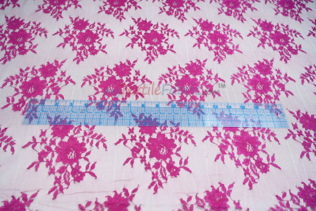 Chantilly Lace Fabric | 52” Wide | Elegant Floral Lace for Bridal & Formalwear