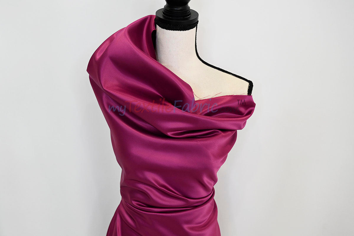 Lamour Satin Fabric | Polyester Matte Satin | Peau De Soie | 60" Wide | Wedding Dress, Tablecloth, Multiple Colors