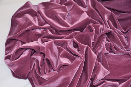 Soft and Plush Stretch Velvet Fabric | Stretch Velvet Spandex | 58" Wide | Spandex Velour for Apparel, Costume, Cosplay, Drapes |