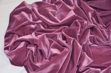 Load image into Gallery viewer, Soft and Plush Stretch Velvet Fabric | Stretch Velvet Spandex | 58&quot; Wide | Spandex Velour for Apparel, Costume, Cosplay, Drapes |
