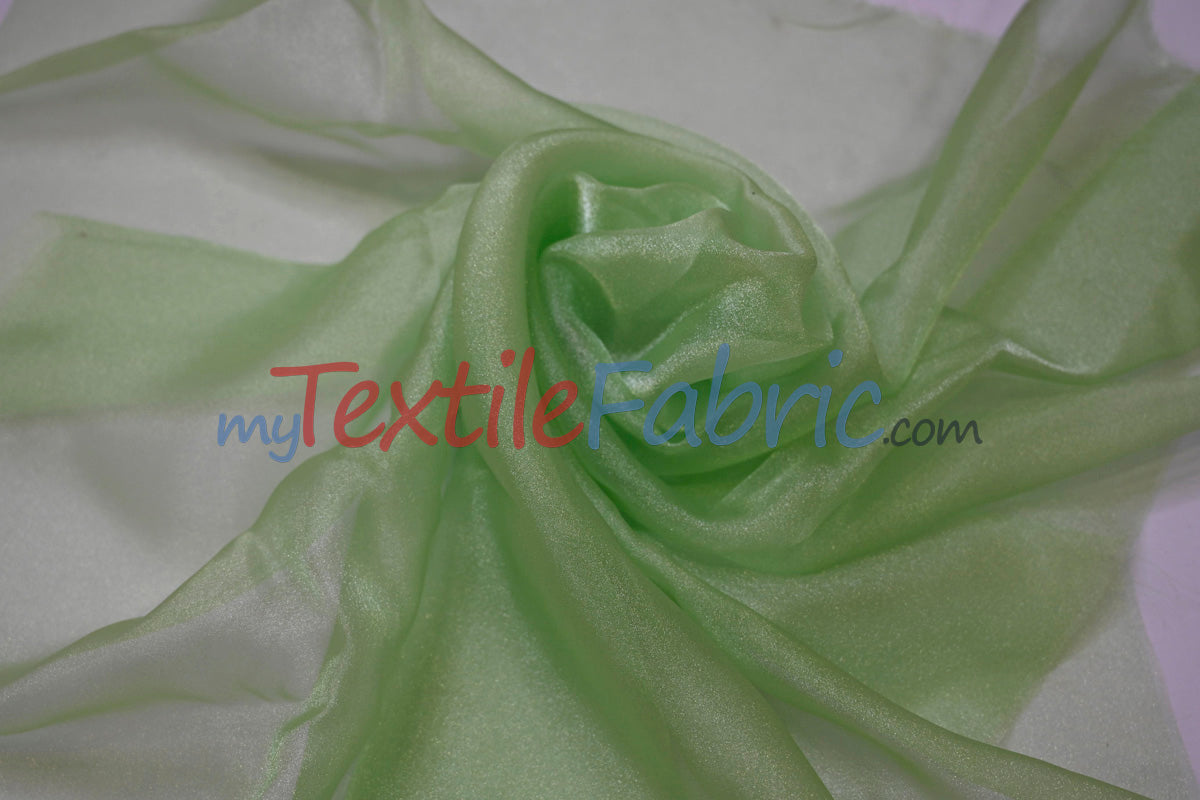 45" Crystal Organza | Rare Japanese Fabric | 100% Nylon | Sparkling Sheer Elegance