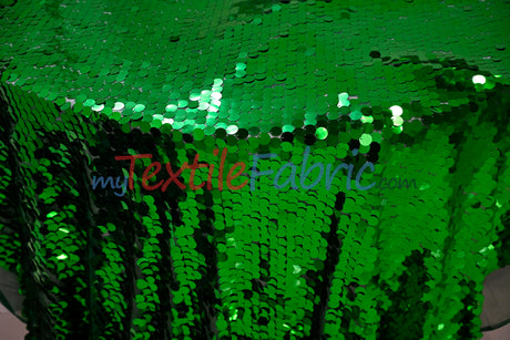 Fish Scale Paillette Sequins Fabric | 9mm Sequins Fabric | 52" Wide | Multiple Colors |