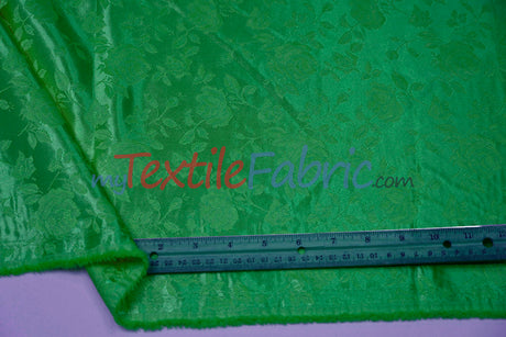 Satin Jacquard | Satin Flower Brocade | 60" Wide | Sold by the Continuous Yard |
