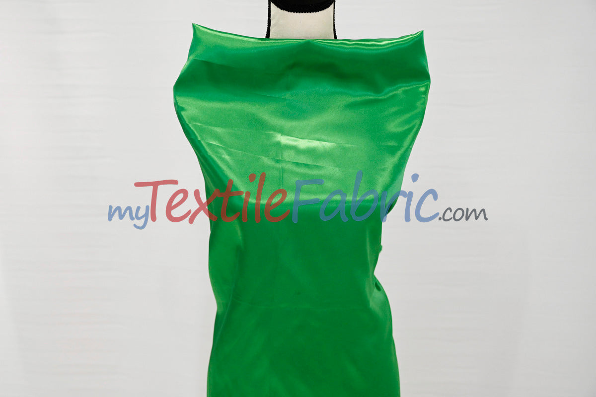 Stretch Charmeuse Satin Fabric | Soft Silky Satin Fabric | 96% Polyester 4% Spandex | Multiple Colors | Yards & Bolts