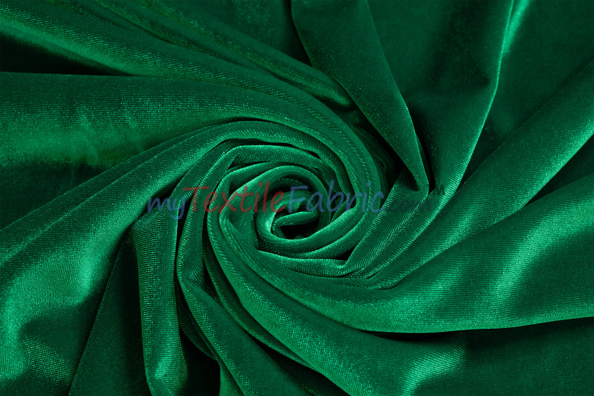 Soft and Plush Stretch Velvet Fabric | Stretch Velvet Spandex | 58" Wide | Spandex Velour for Apparel, Costume, Cosplay, Drapes |