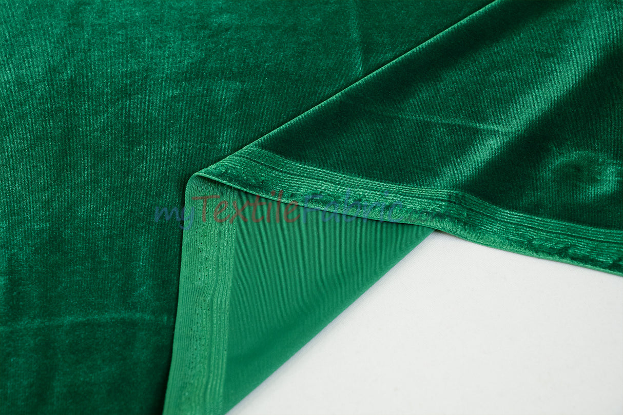 Soft and Plush Stretch Velvet Fabric | Stretch Velvet Spandex | 58" Wide | Spandex Velour for Apparel, Costume, Cosplay, Drapes |