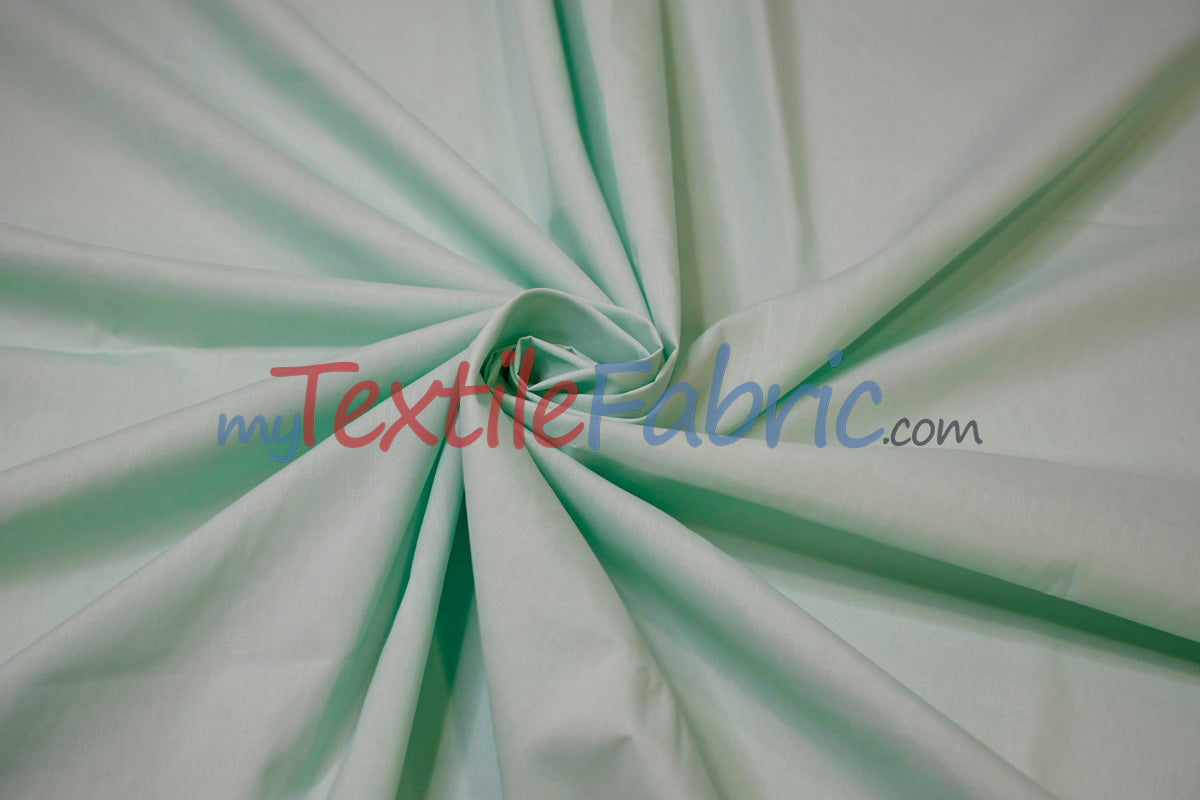 Polyester Cotton Broadcloth Fabric | 60" Wide | Solid Colors | Continuous Yards | Multiple Colors |