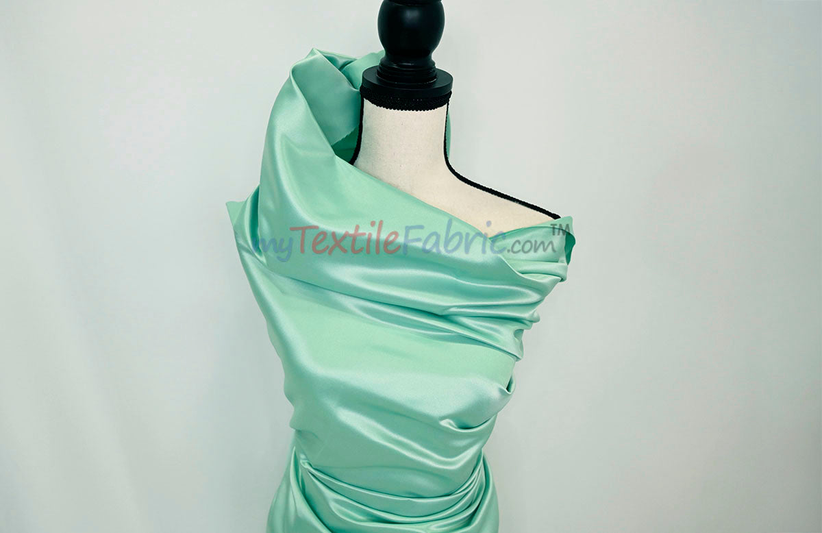 Lamour Satin Fabric | Polyester Matte Satin | Peau De Soie | 60" Wide | Wedding Dress, Tablecloth, Multiple Colors