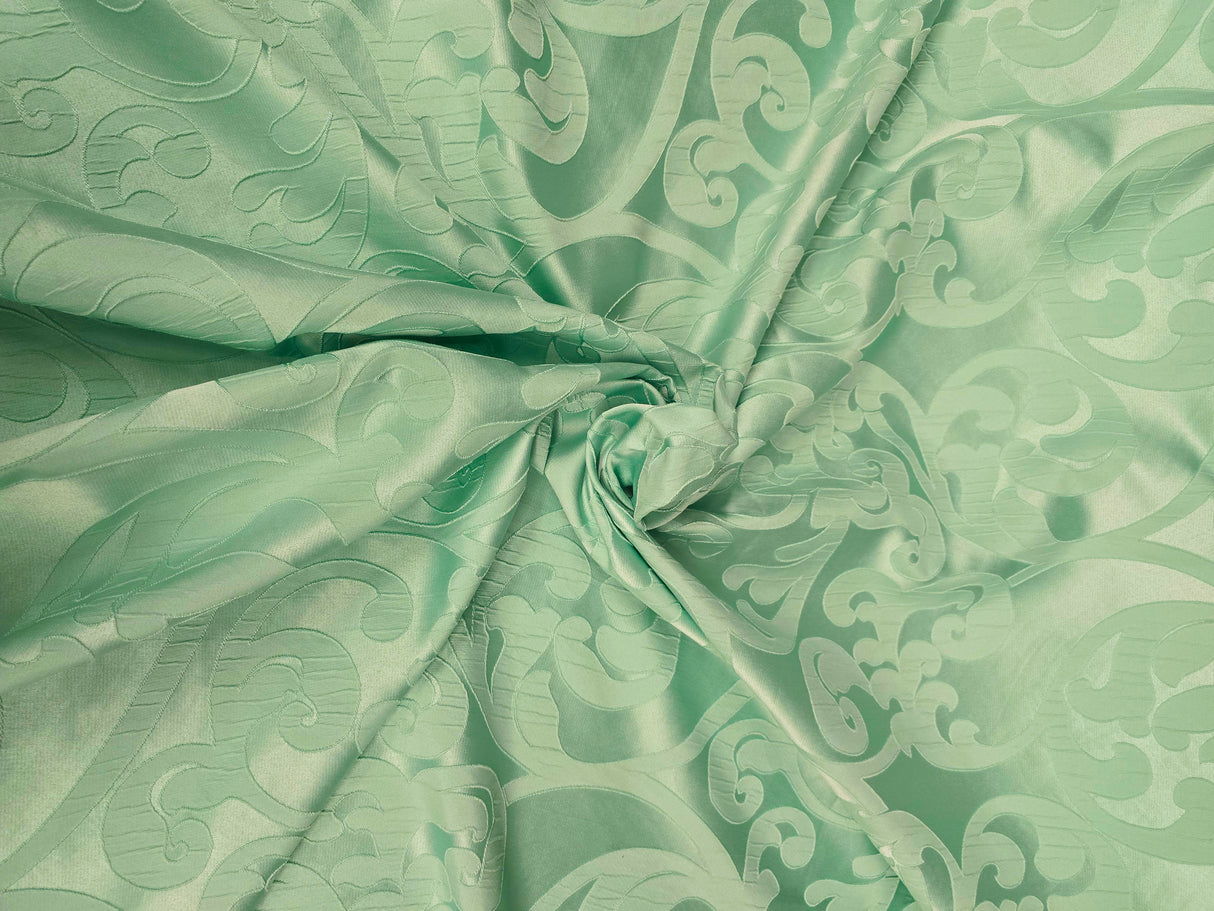 Victorian Damask Jacquard Fabric | Victorian Damask Brocade | 60" Wide | Drapery, Curtains, Tablecloth, Costume | Multiple Colors |