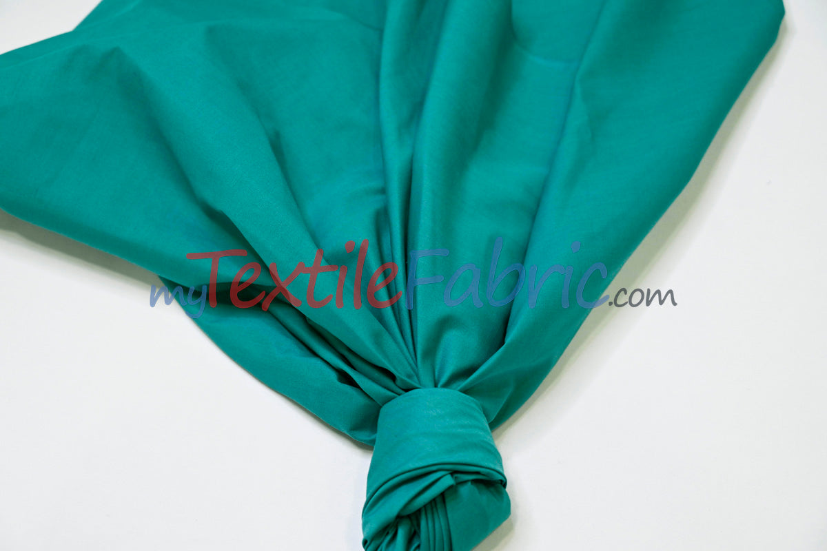 Polyester Cotton Broadcloth Fabric | 60" Wide | Solid Colors | Continuous Yards | Multiple Colors |