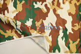 Army Camouflage Satin Print Fabric | Camo Charmeuse Satin | 60" Wide |