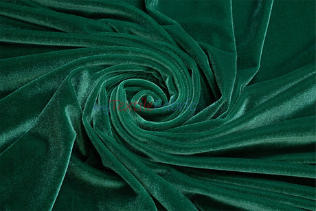 Soft and Plush Stretch Velvet Fabric | Stretch Velvet Spandex | 58" Wide | Spandex Velour for Apparel, Costume, Cosplay, Drapes |