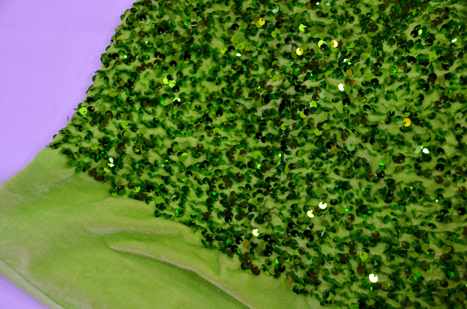 Sequins Stretch Velvet | Sequins on Plush Spandex Velvet | 60" Wide | Multiple Colors |