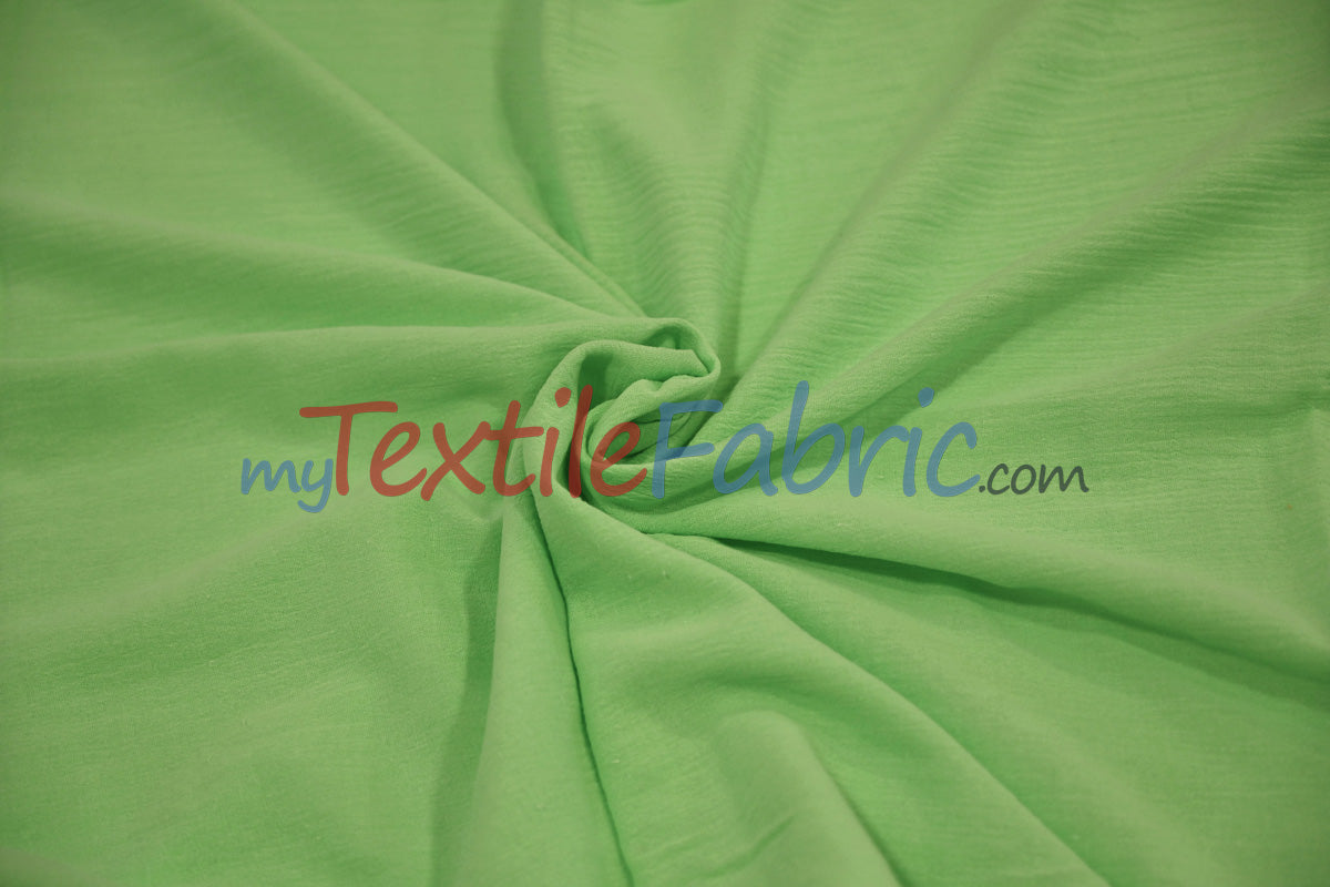 100% Cotton Gauze Fabric | Soft Lightweight Cotton Muslin | 48" Wide | Bolt Pricing | Multiple Colors