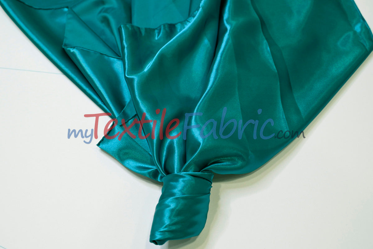 Stretch Charmeuse Satin Fabric | Soft Silky Satin Fabric | 96% Polyester 4% Spandex | Multiple Colors | Yards & Bolts