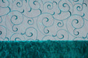 Swirl Organza Fabric | Embroidered Swirl Sheer | 54" Wide | Multiple Colors |