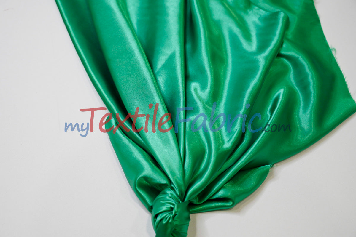 Stretch Charmeuse Satin Fabric | Soft Silky Satin Fabric | 96% Polyester 4% Spandex | Multiple Colors | Yards & Bolts