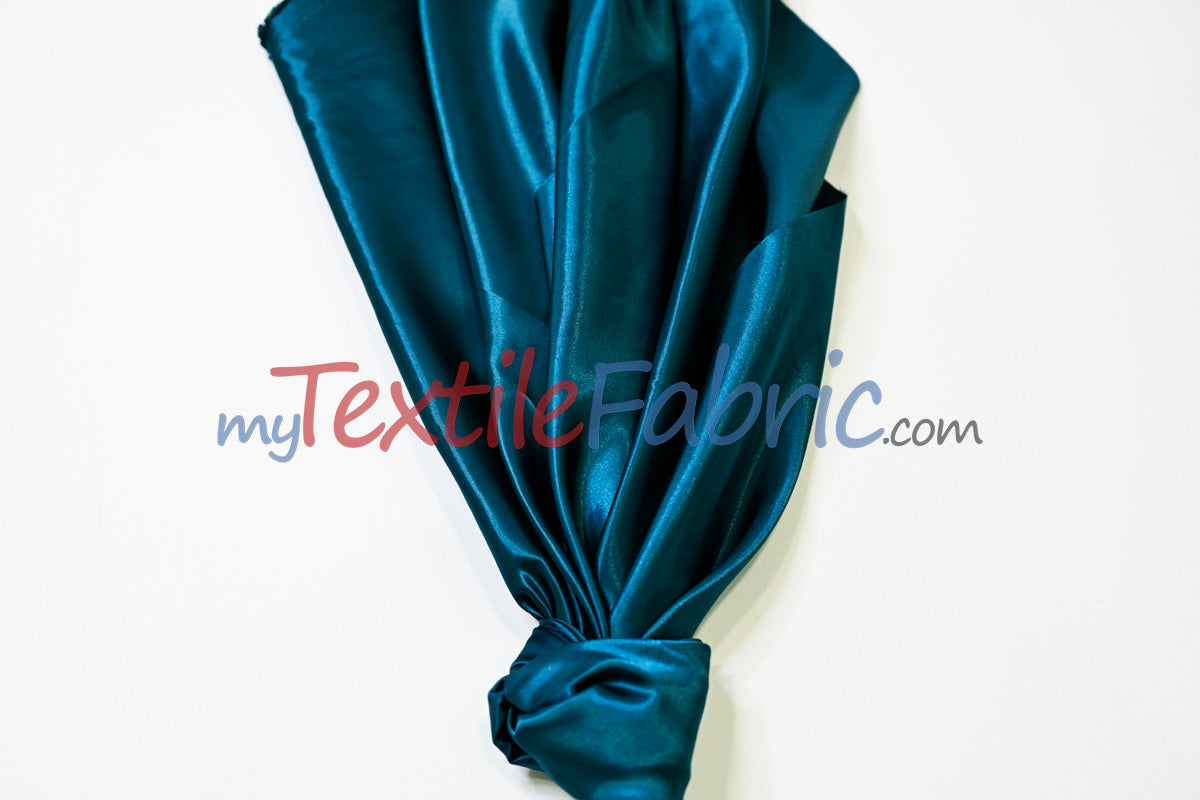Stretch Charmeuse Satin Fabric | Soft Silky Satin Fabric | 96% Polyester 4% Spandex | Multiple Colors | Yards & Bolts