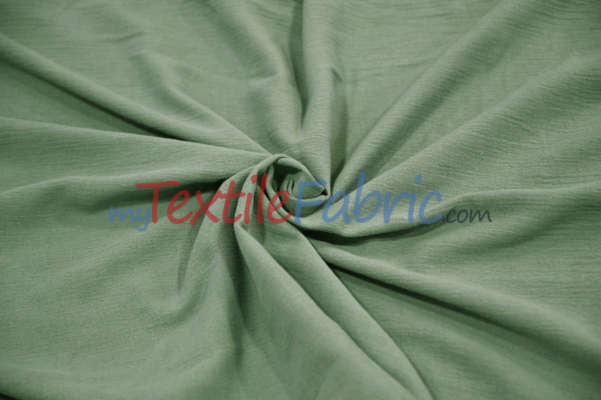 100% Cotton Gauze Fabric | Soft Lightweight Cotton Muslin | 48" Wide | Continuous Yard |