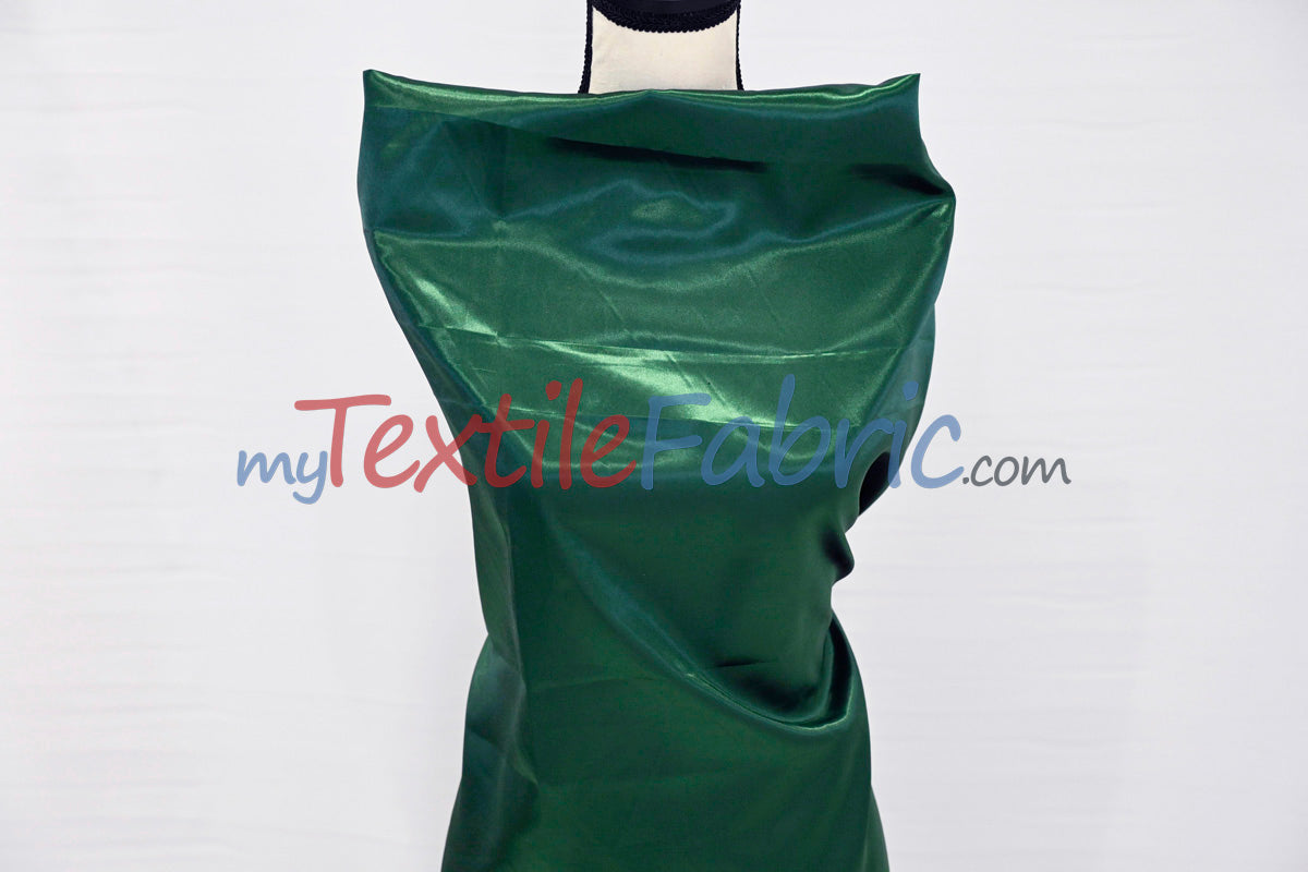 Stretch Charmeuse Satin Fabric | Soft Silky Satin Fabric | 96% Polyester 4% Spandex | Multiple Colors | Yards & Bolts