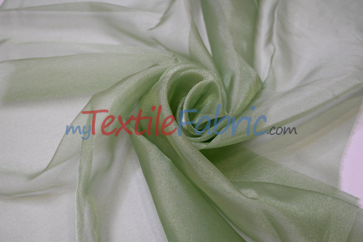 45" Crystal Organza | Rare Japanese Fabric | 100% Nylon | Sparkling Sheer Elegance