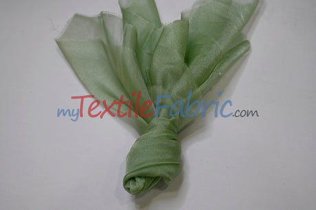 45" Crystal Organza | Rare Japanese Fabric | 100% Nylon | Sparkling Sheer Elegance