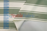 Rustic Linen Stripe Fabric | Yarn-Dyed Stripes | Linen Look | 56/58” Wide | Available in Multiple Colors