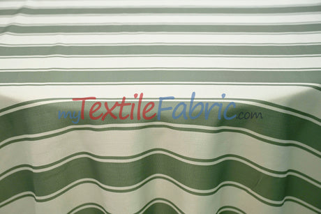 Rustic Linen Stripe Fabric | Yarn-Dyed Stripes | Linen Look | 56/58” Wide | Available in Multiple Colors