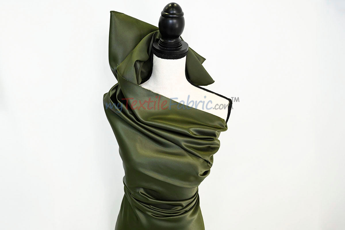 Lamour Satin Fabric | Polyester Matte Satin | Peau De Soie | 60" Wide | Wedding Dress, Tablecloth, Multiple Colors