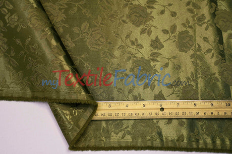 Satin Jacquard | Satin Flower Brocade | 60" Wide | Wholesale Bolt 65 Yards |