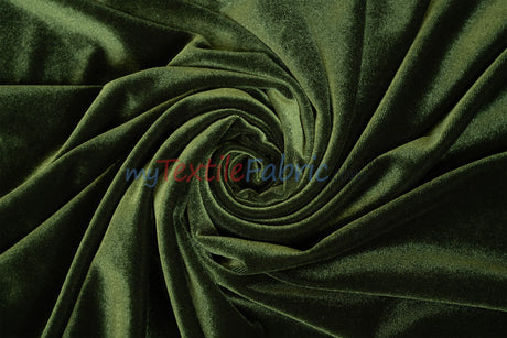 Soft and Plush Stretch Velvet Fabric | Stretch Velvet Spandex | 58" Wide | Spandex Velour for Apparel, Costume, Cosplay, Drapes |