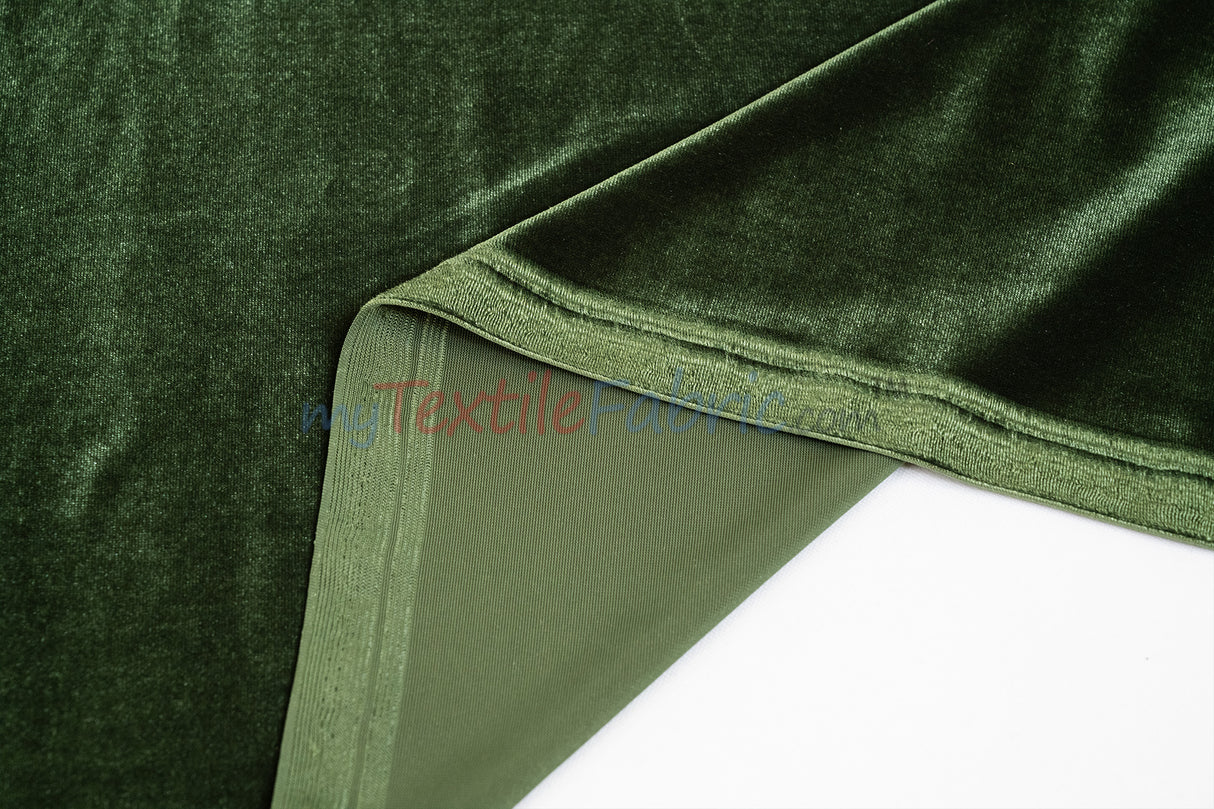 Soft and Plush Stretch Velvet Fabric | Stretch Velvet Spandex | 58" Wide | Spandex Velour for Apparel, Costume, Cosplay, Drapes |